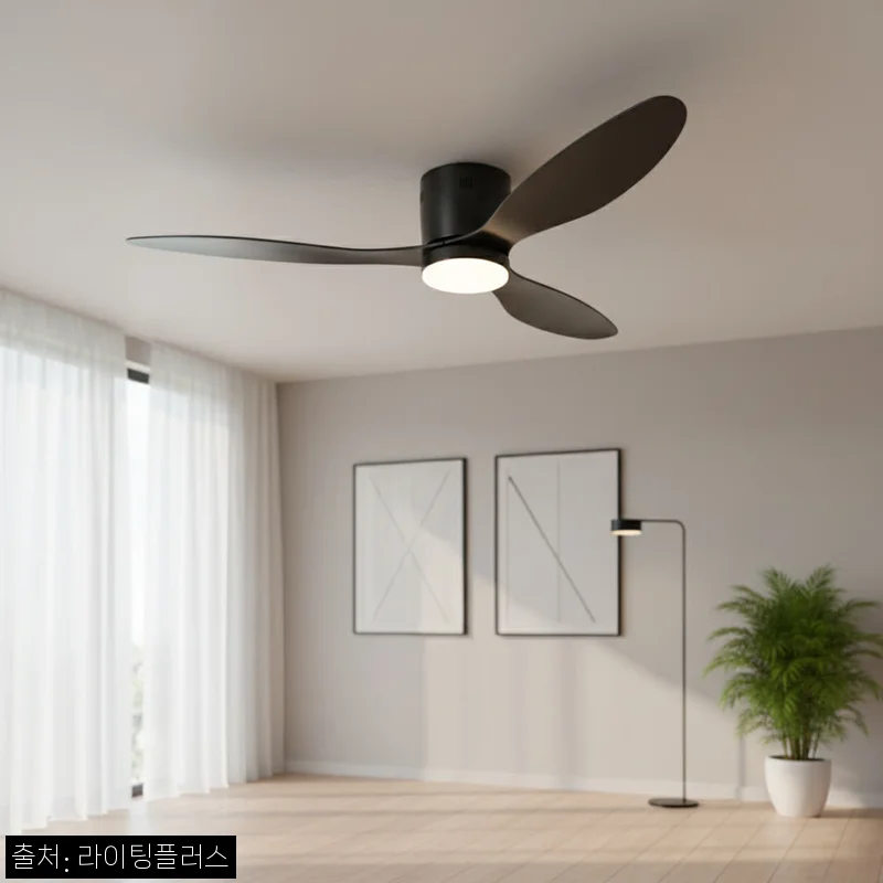 비츠온 LED 실링팬 조명 1320mm 블랙, 천장 인테리어 바꿀 때 체크한 구매 정보