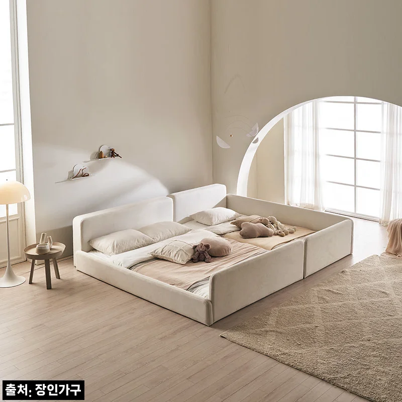 Home 51 장인가구 하랑 E0 패브릭 슬림헤드 저상형 패밀리침대 SS+Q 가드형 +라텍스탑포켓, 할인 조건 꼼꼼히 본 구매 체크 후기