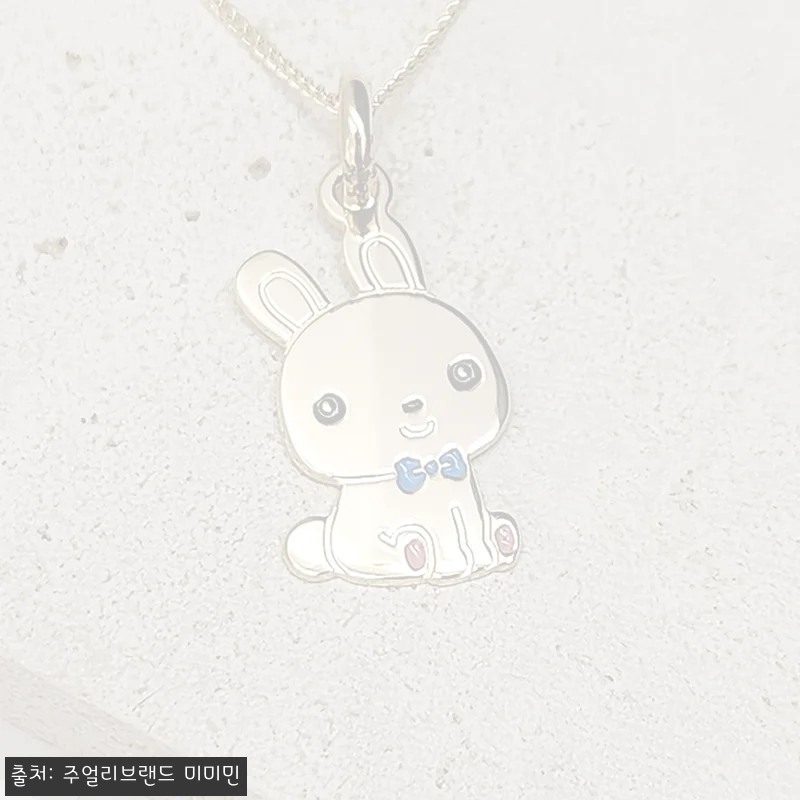 미아방지목걸이 14k 18k 어린이 아이 각인 금 토끼 목걸이, 귀여움과 견고함을 담은 선물 후기