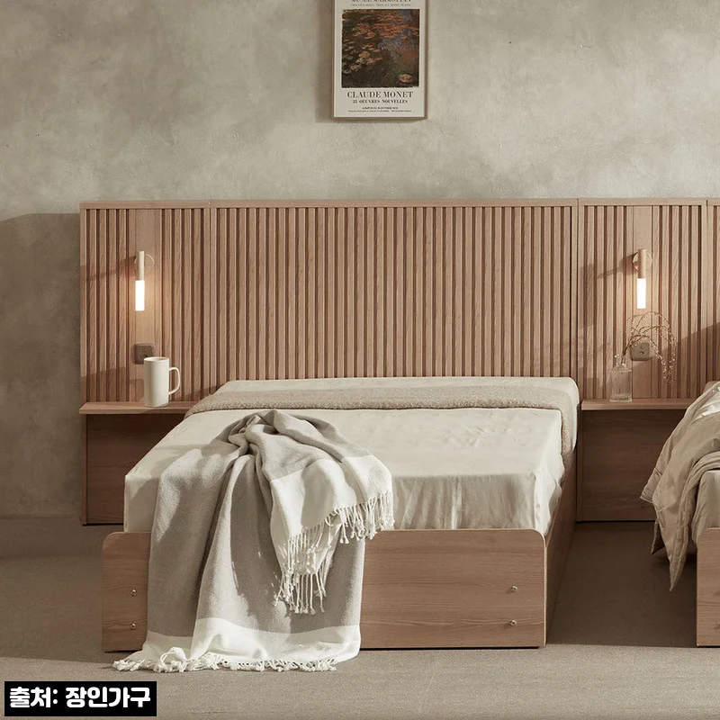Home 48 장인가구 로시 스탠다드 템바보드 LED 호텔식 서랍 침대 SS 협탁2+본넬 일반형, 30% 할인 전 꼭 확인할 구매 포인트