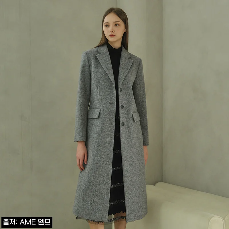 HAILEY Single tailored coat (AW Hainsworth)_grey, 그레이 테일러드 코트 고민될 때 확인할 구매 포인트