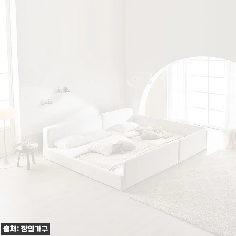 장인가구 하랑 E0 패브릭 슬림헤드 저상형 패밀리침대 SS+Q 가드형 +본넬, 29% 할인으로 살펴본 패밀리침대 구매 포인트