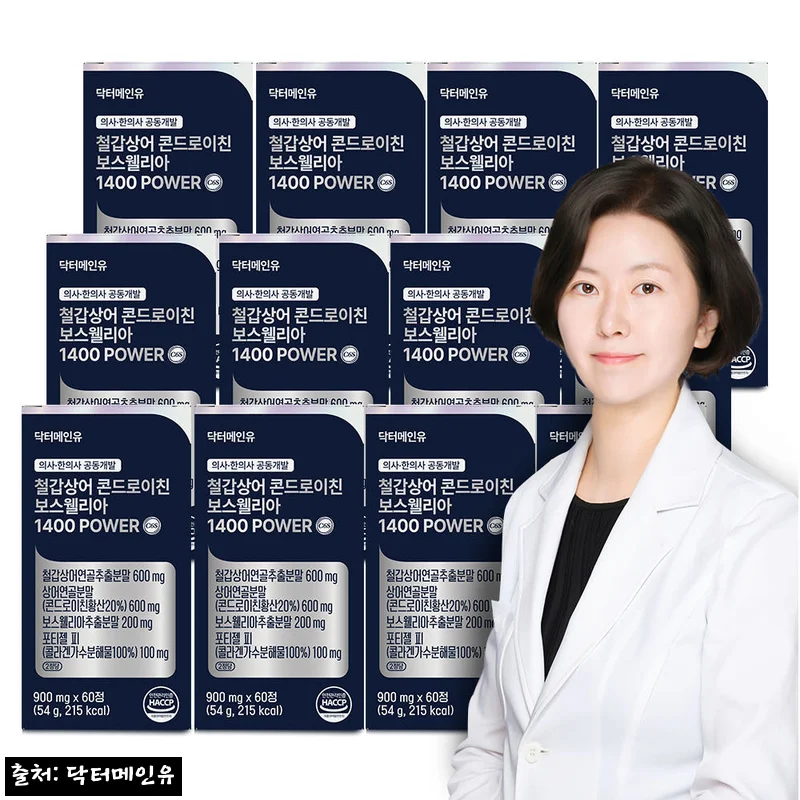 철갑상어 콘드로이친 보스웰리아 1400파워 12개, 52% 할인·무료배송 조건 정리
